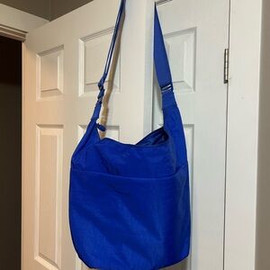 BEIS Crescent Catchall Blue Crossbody Bag